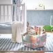Набор для хранения: Контейнер на колесиках + крышка IKEA VESSLA. 2 предмета. Белый 700.648.8 ➜ Пакуємо МИ📦 фото 2
