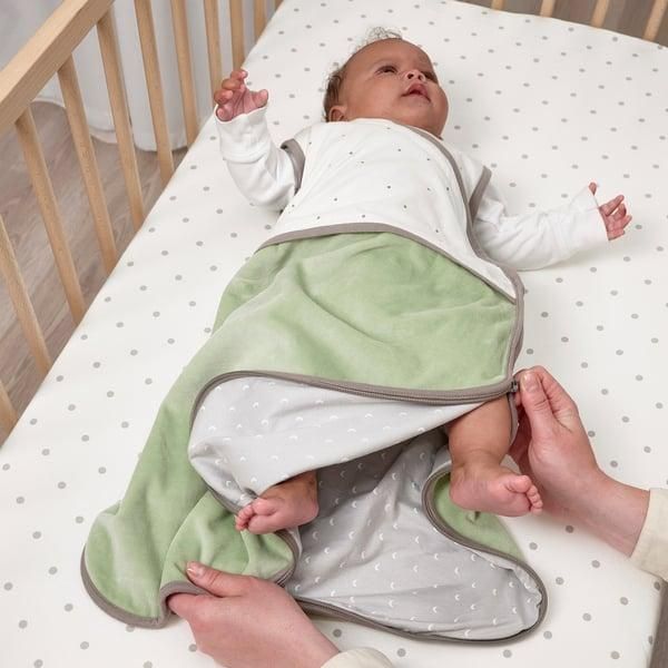 Дитячий спальний мішок IKEA LEN 0-6 місяців Зелений 005.421.30 005.421.30 ➜ Пакуємо МИ📦 фото