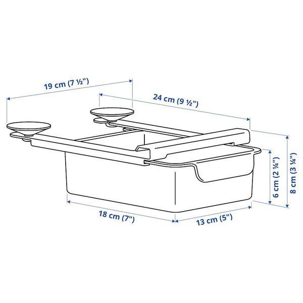 Контейнер в холодильник IKEA KLIPPKAKTUS Подвесной 505.704.08 505.704.08 ➜ Пакуємо МИ📦 фото