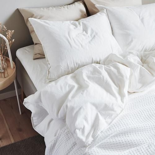 Комплект постільної білизни IKEA &Auml;NGSLILJA 2 предмети 403.185.63 Білий 606.089.10➜ Пакуємо МИ📦 фото