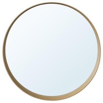 Дзеркало IKEA STOCKHOLM Діаметр - 80 см Світло-коричневе 905.915.88 905.915.88 ➜ Пакуємо МИ📦 фото