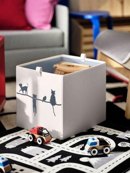 Детский ковер IKEA MARKKRYPARE 20558573 Темно-серый 205.585.73 ➜ Пакуємо МИ📦 фото