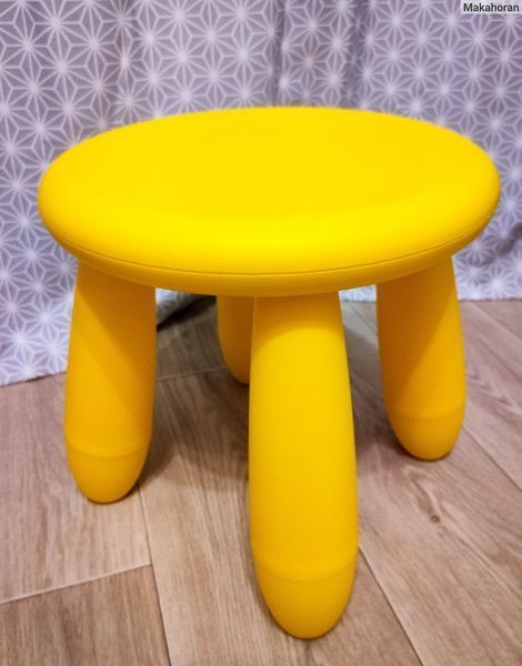 Табурет для дітей IKEA MAMMUT Жовтий 203.823.24 203.823.24 ➜ Пакуємо МИ📦 фото