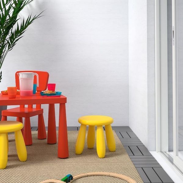 Табурет для дітей IKEA MAMMUT Жовтий 203.823.24 203.823.24 ➜ Пакуємо МИ📦 фото