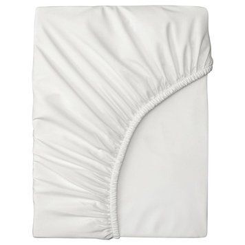Простыня на резинке IKEA BRUKSVARA 140x200 см Белая 305.746.00 305.746.00 ➜ Пакуємо МИ📦 фото