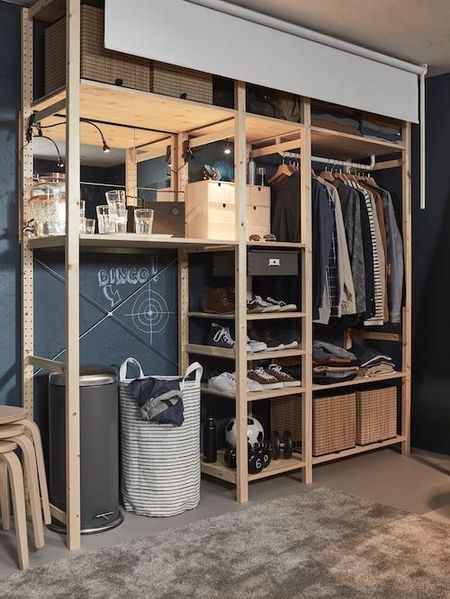 Кошик для білизни IKEA KLUNKA (ІКЕА КЛУНКА). 503.643.71. Чорно-білий 503.643.71 ➜ Пакуємо МИ📦 фото