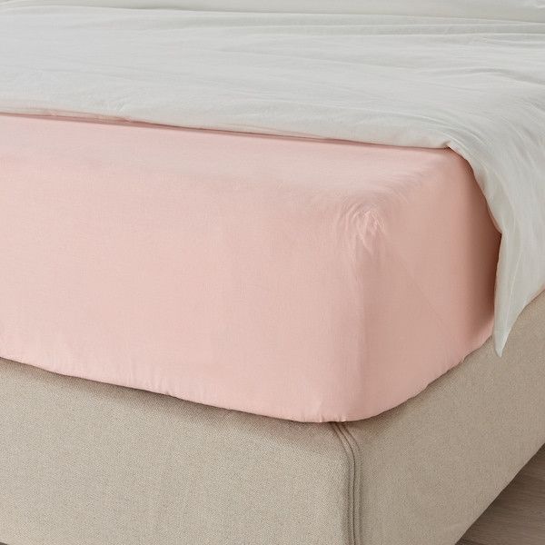 Простирадло IKEA DVALA 90х200 см Рожеве 403.494.04 403.494.04 ➜ Пакуємо МИ📦 фото