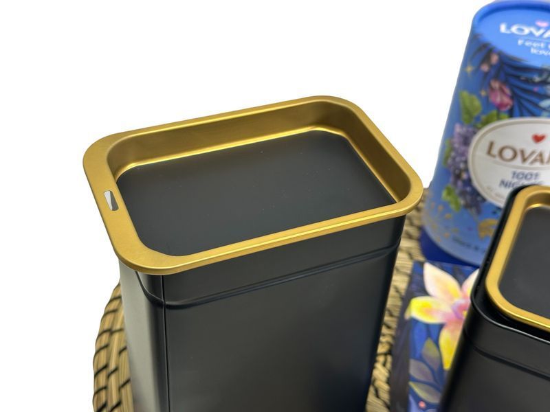 Банка для чая IKEA BLOMNING 11x7x20 см Черная 003.732.07 003.732.07 ➜ Пакуємо МИ📦 фото
