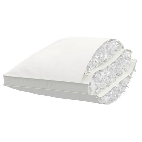 Подушка низька IKEA BERGVEN 50x60 см Біла 605.715.96 605.715.96 ➜ Пакуємо МИ📦 фото