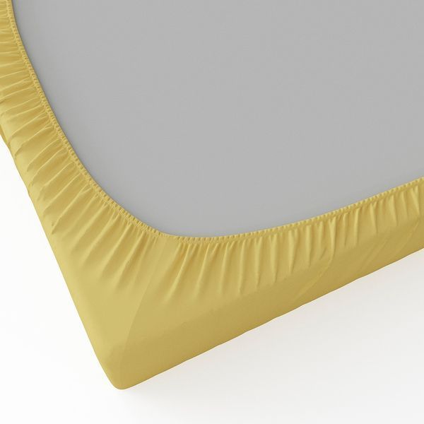 Простирадло на гумці IKEA BRUKSVARA 140x200 см Жовте 905.746.02 905.746.02 ➜ Пакуємо МИ📦 фото