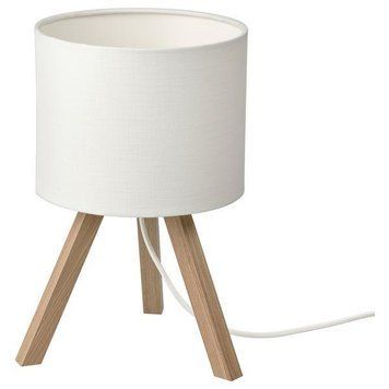 Настільна лампа IKEA STORSEGEL Біло-коричнева 605.735.38 605.735.38 ➜ Пакуємо МИ📦 фото