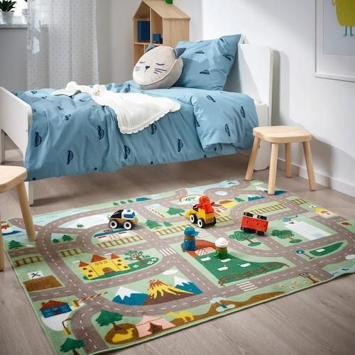 Детский ковер IKEA VALLABY 10548216 Зеленый 105.482.16 ➜ Пакуємо МИ📦 фото