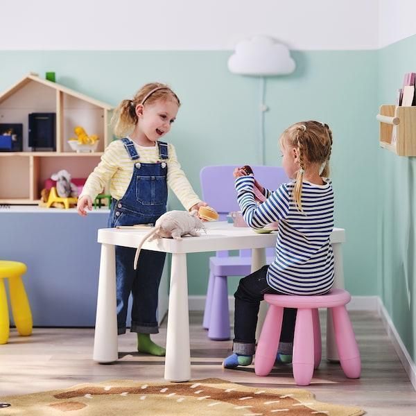 Табурет для дітей IKEA MAMMUT Рожевий 605.819.96 605.819.96 ➜ Пакуємо МИ📦 фото