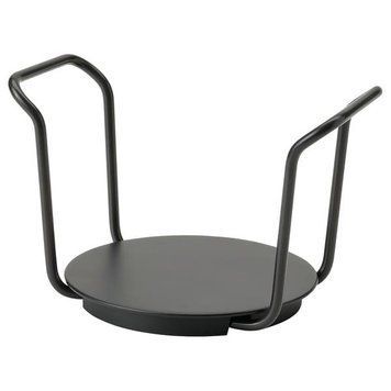 Подставка для тарелок 15-23 см IKEA UPPDATERA Черная / Стальная 704.861.78 704.861.78 ➜ Пакуємо МИ📦 фото