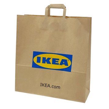 Сумка паперова з ручками IKEA FRAKTA 36 л Крафтова 003.194.04 003.194.04 ➜ Пакуємо МИ📦 фото