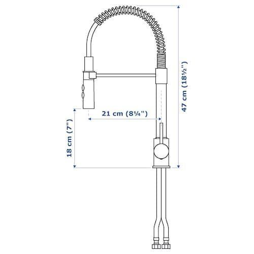 Смеситель для кухни IKEA VIMMERN (ИКЕА ВИММЕРН). 80519951. Стальной 805.199.51 ➜ Пакуємо МИ📦 фото