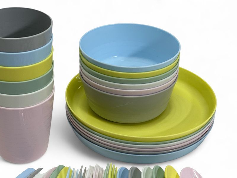 Набор детских мисок IKEA KALAS (ИКЕА КАЛАС). 20461378. 6 предметов 204.613.78 ➜ Пакуємо МИ📦 фото