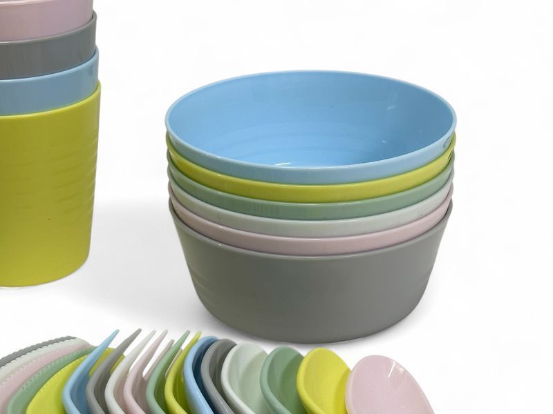 Набор детских мисок IKEA KALAS (ИКЕА КАЛАС). 20461378. 6 предметов 204.613.78 ➜ Пакуємо МИ📦 фото