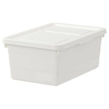 Контейнер с крышкой IKEA SOCKERBIT 38x25x15 см Белый 403.160.69 403.160.69 ➜ Пакуємо МИ📦 фото
