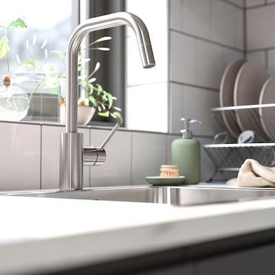 Смеситель для кухни IKEA ALMAREN (ИКЕА ЭЛМАРЕН). 80341646. Металлический 803.416.46 ➜ Пакуємо МИ📦 фото