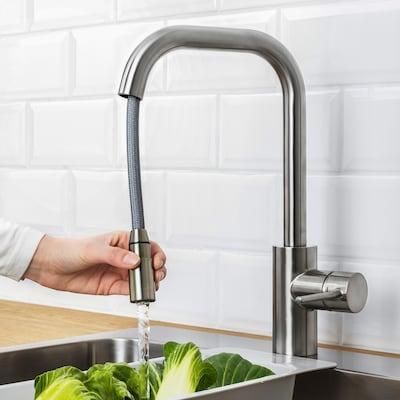 Смеситель для кухни IKEA ALMAREN (ИКЕА ЭЛМАРЕН). 80341646. Металлический 803.416.46 ➜ Пакуємо МИ📦 фото
