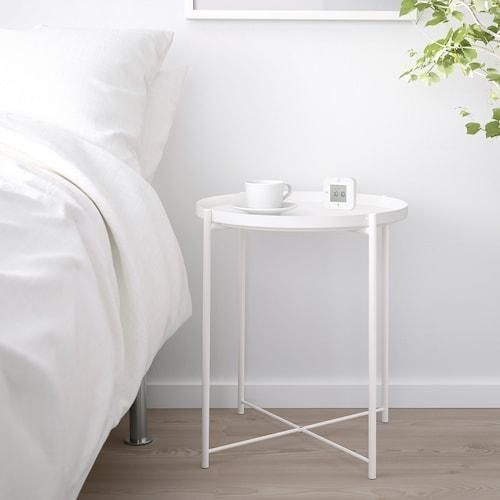 Стіл-піднос IKEA GLADOM Білий 45x53 см 70337819 703.378.19 ➜ Пакуємо МИ📦 фото